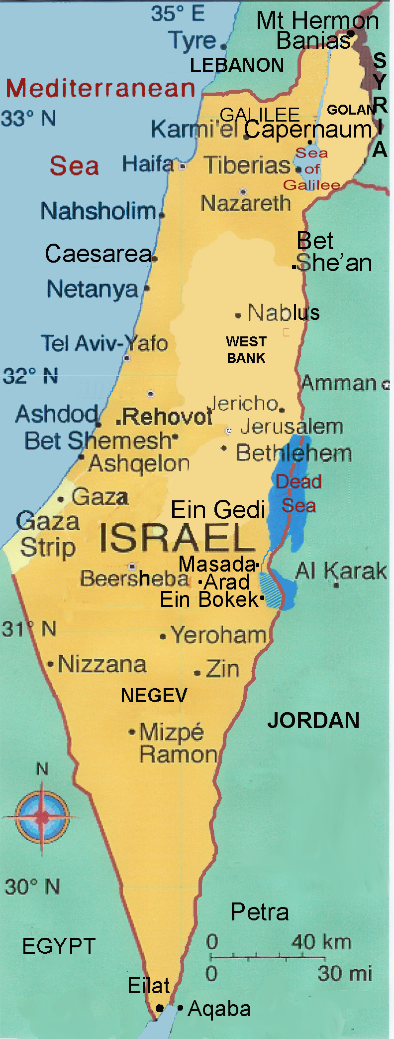 Map Of Israel Detailed - vrogue.co